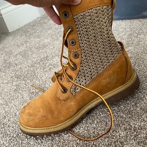 Knit Side Timberland Boots for Women // Size 7.5